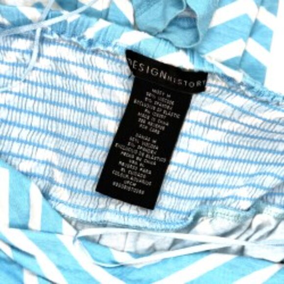 Design History Aqua Blue Strapless Maxi Dress Beach Vacation Summer Look Missy M - Picture 3 of 3